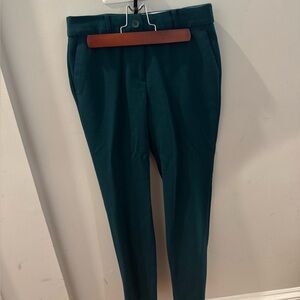 Emerald wool-blend professional slacks